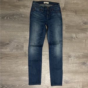 Madewell Skinny Skinny Distressed Blue Jeans
